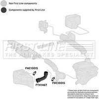 Intake Hose Air Filter FIRSTLINE Fits: FIAT BRAVO