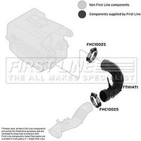 Intake Hose Air Filter FIRSTLINE Fits: PEUGEOT BIPPER