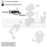 Intake Hose Air Filter FIRSTLINE Fits: CHEVROLET AVEO
