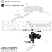 Intake Hose Air Filter FIRSTLINE Fits: CHEVROLET KALOS