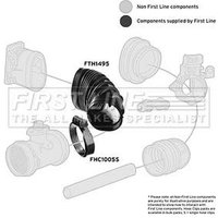 Intake Hose Air Filter FIRSTLINE Fits: BMW Z3