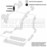 Turbo Hose FIRSTLINE Fits: SEAT INCA
