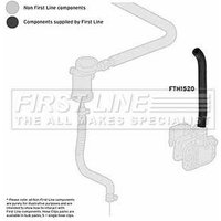 Chasrge Air Hose FIRSTLINE Fits: LAND ROVER DEFENDER 90