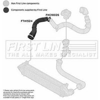 Turbo Hose FIRSTLINE Fits: LAND ROVER RANGE ROVER EVOQUE
