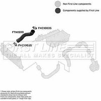 Turbo Hose FIRSTLINE Fits: NISSAN PATHFINDER