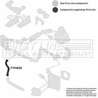 Turbo Hose FIRSTLINE Fits: VOLKSWAGEN TOUAREG