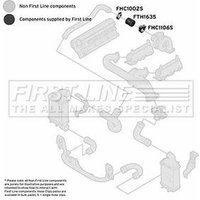 Turbo Hose FIRSTLINE Fits: VOLKSWAGEN VENTO