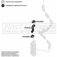 Turbo Hose FIRSTLINE Fits: KIA RIO