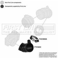 Intake Hose Air Filter FIRSTLINE Fits: BMW 323