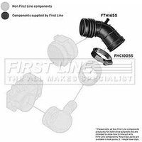 Intake Hose Air Filter FIRSTLINE Fits: BMW 320