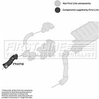 Turbo Hose FIRSTLINE Fits: BMW 535