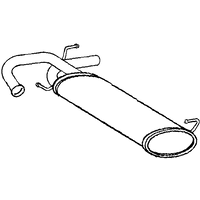 A2A Fiat Sedici Rear Box/silencer | GSF Car Parts