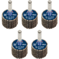 SEALEY Abrasive Flap Wheel Ø25 X 20mm 80Grit Ø6mm Shaft - Pack Of 5 | FW2520805 | GSF Car Parts