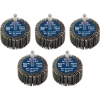 SEALEY Abrasive Flap Wheel Ø50 X 25mm Ø6mm Shaft Assorted Grit - Pack Of 5 | FW5025ASS | GSF Car Parts