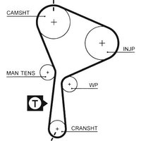 Gates Nissan Primastar Cam / Timing Belt | 5552XS | GSF Car Parts