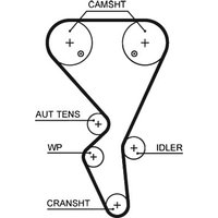 Gates Citroen Xsara Picasso Cam / Timing Belt | 5581XS | GSF Car Parts