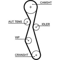 Gates Peugeot Expert Tepee Cam / Timing Belt | 5606XS | GSF Car Parts