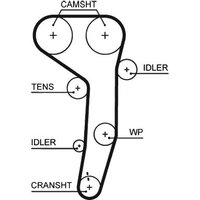 Gates Seat Altea Xl Cam / Timing Belt | 5607XS | GSF Car Parts