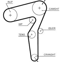 Gates Alfa Romeo 159 Cam / Timing Belt | 5650XS | GSF Car Parts