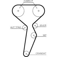 Gates Dacia Logan Mcv Cam / Timing Belt | 5671XS | GSF Car Parts