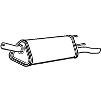 Rear Box/silencer A2a Fits: VAUXHALL CORSA