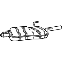 Rear Box/silencer A2a Fits: VAUXHALL VECTRA