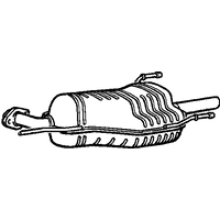 A2A Vauxhall And Opel Astra Rear Box/silencer | GSF Car Parts