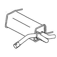 A2A Vauxhall And Opel Astra Gtc Rear Box/silencer | GSF Car Parts