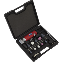 SEALEY Air Die Grinder 90° Angle Kit 15Pc | GSA675 | GSF Car Parts