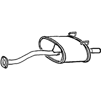 Rear Box/silencer A2a Fits: HONDA CIVIC