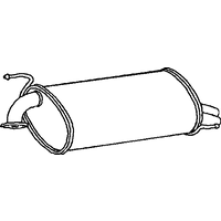 Rear Box/silencer A2a Fits: HONDA ACCORD