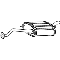 A2A Rear Box/silencer | GSF Car Parts Fits: HONDA FR-V