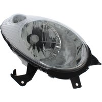 Headlamp - H4 W5w - Front Right Hand - Single - Chrome Inner TRUPART Fits: NISSAN MICRA
