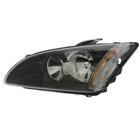 Headlamp - H7 H1 Py21w W5w - Front Left Hand - Single - Black Inner, Amber Indicator TRUPART Fits: FORD FOCUS