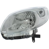 Headlamp - H4 Py21w W5w - Front Left Hand - Single - Chrome Inner - Electric (excl. Motor) TRUPART Fits: RENAULT KANGOO
