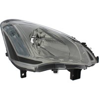 Headlamp - H4 Py21w W5w - Front Right Hand - Single - Black Edging; Chrome Inner - Electric (incl. Motor) TRUPART Fits: CITROEN BERLINGO