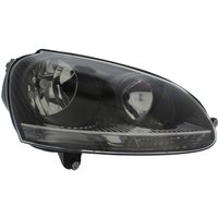 Headlamp - H7 H7 Py21w W5w - Front Right Hand - Single - Black Inner - Electric (incl. Motor) TRUPART Fits: VOLKSWAGEN GOLF