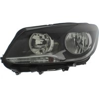 Headlamp - H7 H15 Py21w W5w - Front Left Hand - Single - Black Inner - Twin Reflector (for H7 & H15 Bulbs); Indicator At Bottom; Electric (incl. Motor) TRUPART Fits: VOLKSWAGEN CADDY