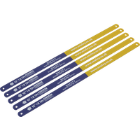 SEALEY Hacksaw Blade 300mm Hss Bi-Metal 18Tpi Pack Of 5 | HSB0518 | GSF Car Parts