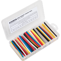 SEALEY Heat Shrink Tubing Assortment 95Pc 100mm Mixed Colours | HST100MC | GSF Car Parts