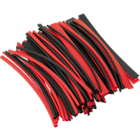 SEALEY Heat Shrink Tubing Black & Red 200mm 100Pc | HST200BR | GSF Car Parts