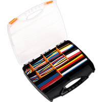 SEALEY Heat Shrink Tubing Assortment 590Pc Mixed Colours 50, 100, 150 & 200mm | HST590MC | GSF Car Parts