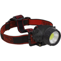SEALEY Head Torch 3W Cob Led | HT101 | GSF Car Parts