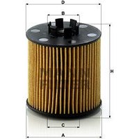 MANN Skoda Roomster Oil Filter - Insert | HU712/6X | GSF Car Parts