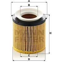 MANN BMW Z4 Oil Filter - Insert | HU8002XKIT | GSF Car Parts