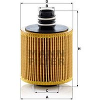 MANN Fiat 500X Oil Filter - Insert | HU8006Z | GSF Car Parts