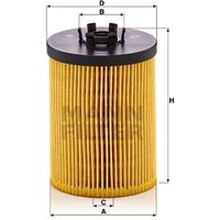 MANN BMW 5 Series Oil Filter - Insert | HU823X | GSF Car Parts