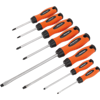 SEALEY Screwdriver Set 8Pc Hi-Vis Orange | HV003 | GSF Car Parts