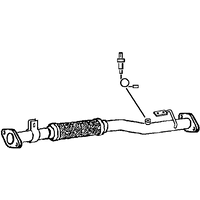 Exhaust Pipe A2a Fits: HYUNDAI ACCENT