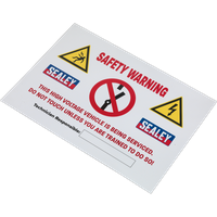 SEALEY Hybrid/electric Vehicle Warning Sign | HYBRIDSIGN | GSF Car Parts